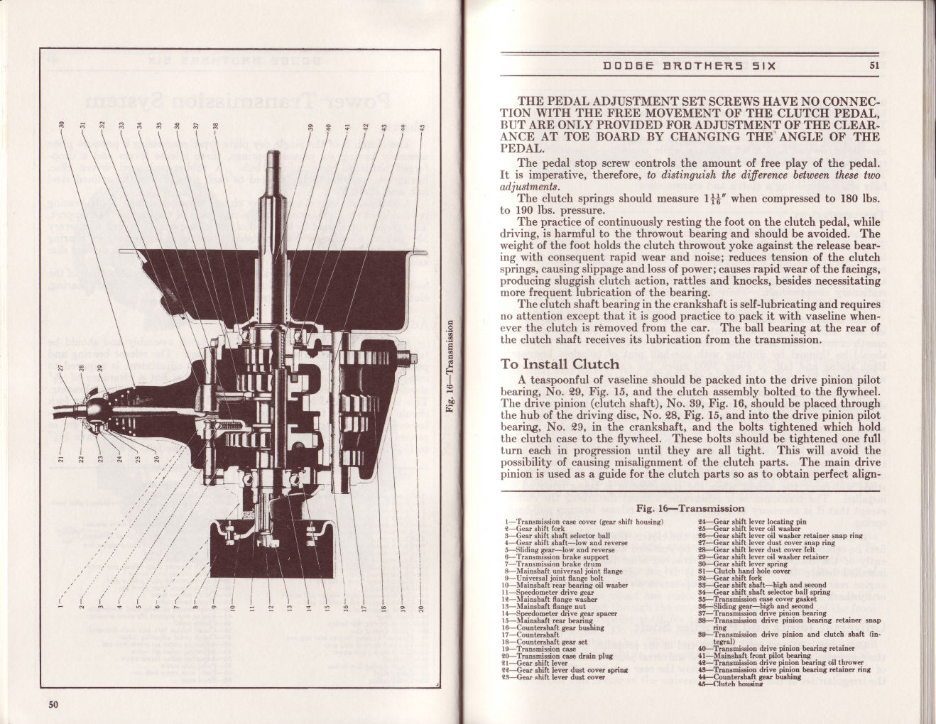 1930 Dodge Six Instruction Book Page 23